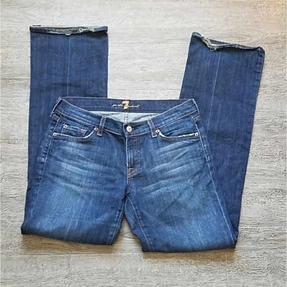 7 for all Mankind Bootcut Rhinestone Jeans 29 - Picture 4 of 8